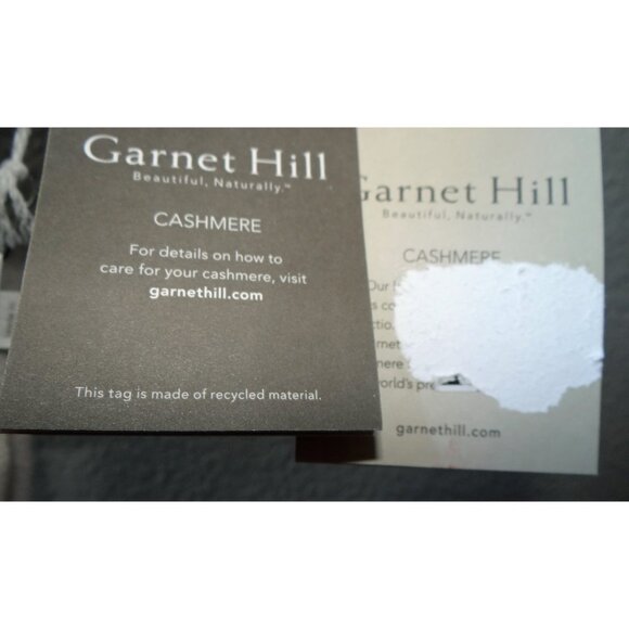 Garnet Hill Ophelia Cashmere Side Button Sweater Gold Polka Dot Size Small NWT - Picture 11 of 12